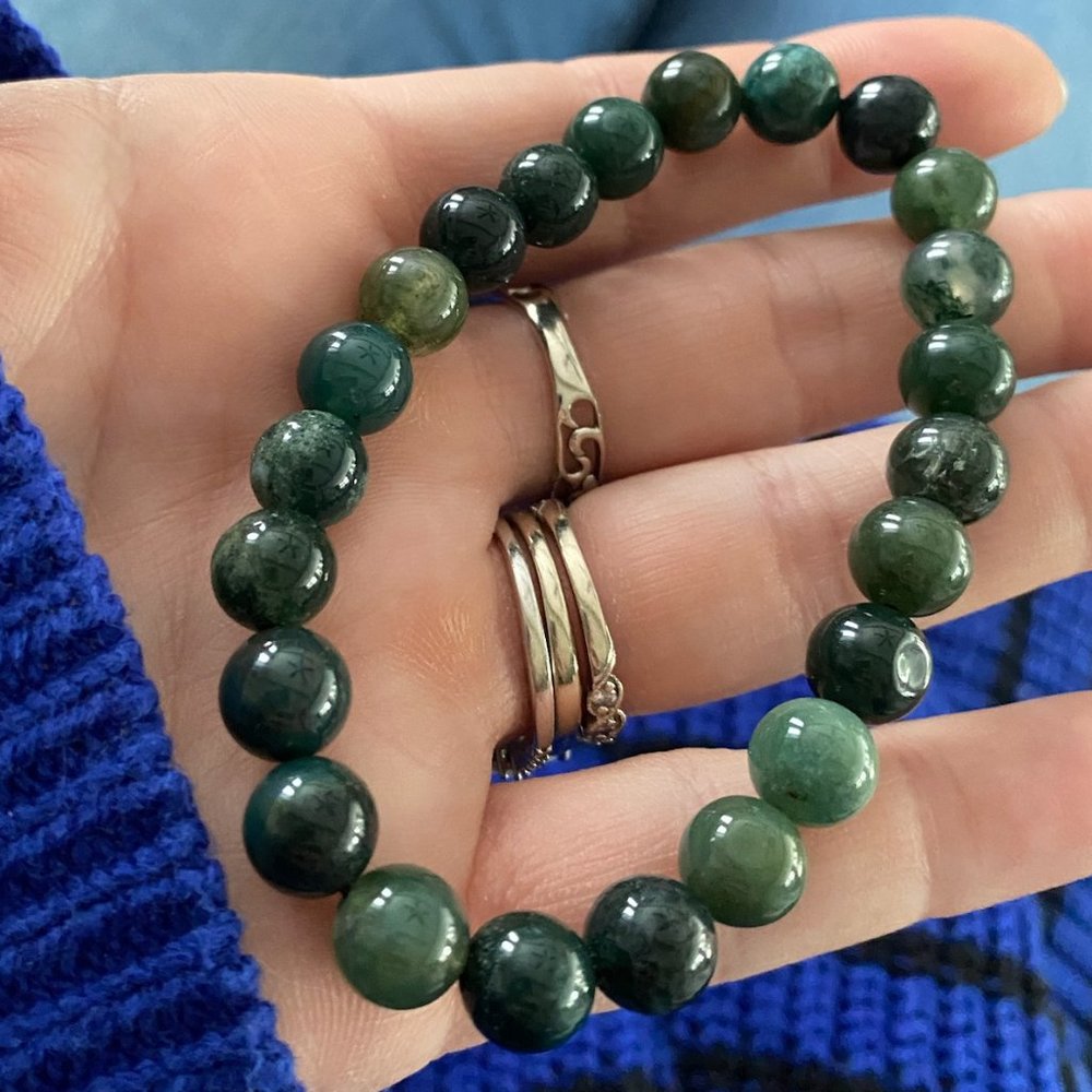 Jade, Green & Blue Bracelet